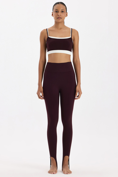 COMEUP Füzo компресионни чорапогащи, бордо