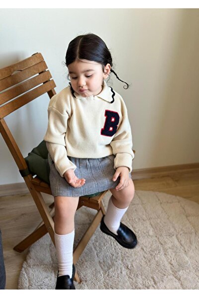 RONYPONY Girl's Knitwear Cardigan & Skirt 2-Piece Set