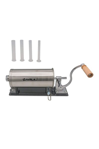 MSA Sausage filling machine, 3Kg KY2006PA, MSA, horizontal stainless steel, 4 funnels included