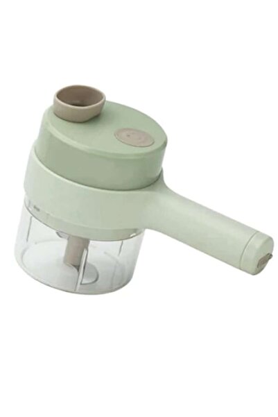 OEM Electric 4-in-1 Chopper (Green) - Slicing, Chopping, Peeling, USB Rechargeable