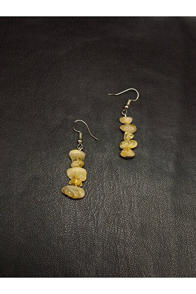 Han Ticarethane Natural Citrine Gemstone Earrings