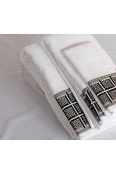 Tomris Alp Tılsım Collection Micro Bamboo, White Color, Special Packaged Towel Set