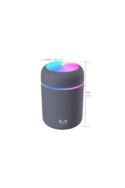 stuffix Mini Humidifier H2O, RGB, 2 Operating Modes, Gray