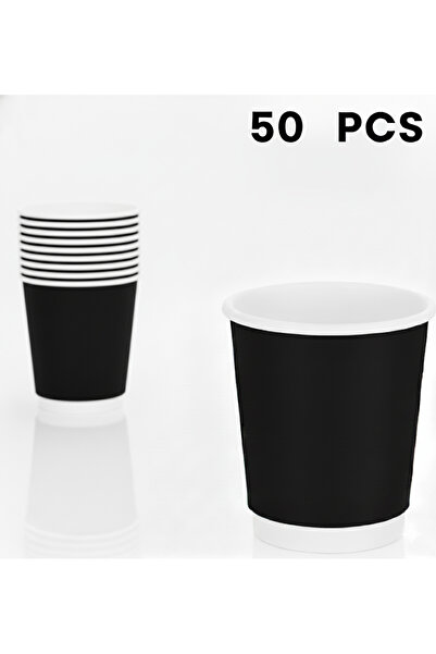 RELAXY Double Wall Paper Cups 25-Piece Set, 8 oz Capacity