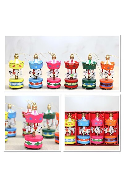 Store Ahşap 6’lı Dekoratif Atlı Karınca – El Yapımı Dönen Karınca Figürü