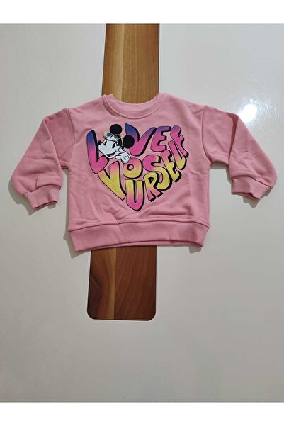 Messinho Yazili Mi̇Nni̇E Printed Slit-Sleeved Flared Leggings 3İPli̇K Without Embroidery Girl's Set