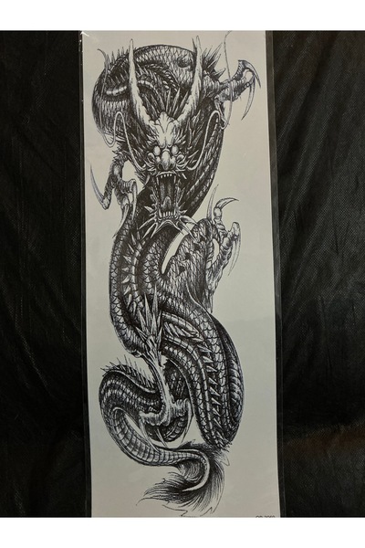 Tattoo Geçici Dövme - Ejderha Kol Kaplama
