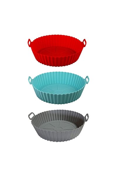 FORHOUSE Set of 3 airfryer baking accessories, food-grade silicone material