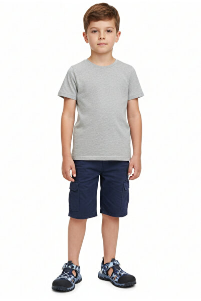 Limbeo Guaranteed Daily Wear Closed Front Flexible Soft Sole Rope Detail Velcro Baby Boy Sandals Slippers