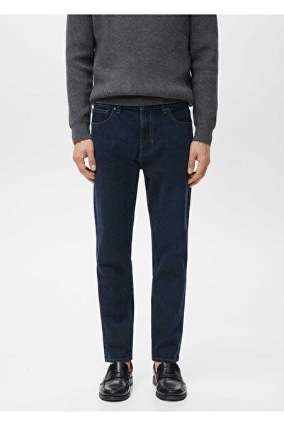 MANGO Man Ben cropped tapered fit jean pantolon
