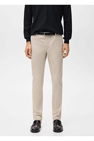 MANGO Man Barna slim fit chino twill pantolon