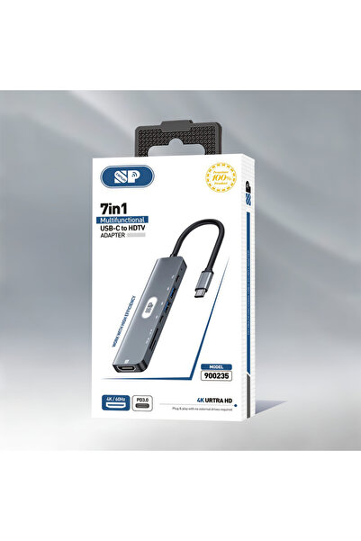SP USB-C HD 7-in-1 Adapter for Phone and Laptop