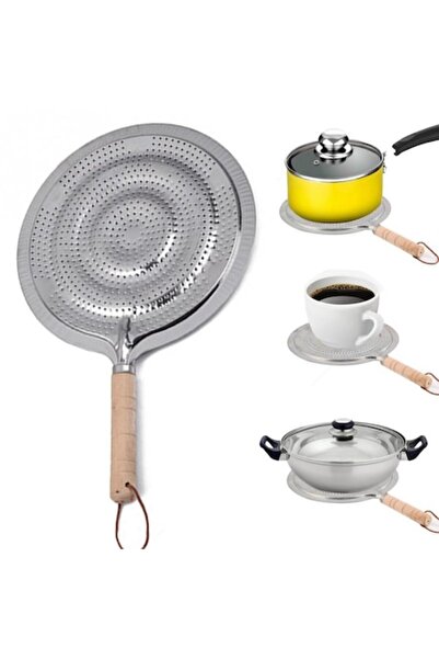 FORHOUSE Flame diffuser for gas stove 21cm wooden handle