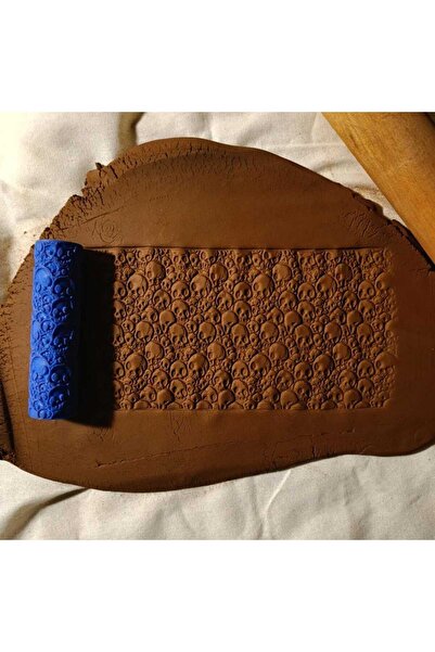 Enbceramic 10 CM SERAMİK- POLİMER KİL DOKU RULOSU DESEN OKLAVASI