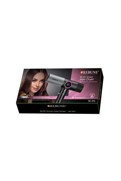 Reebon Ribbon Foldable Ionic Hair Dryer - Digital Display - 1800 Watts - RE-2176