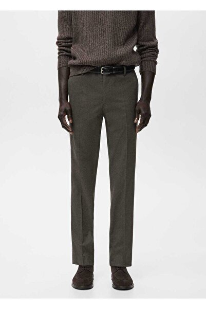 MANGO Man Slim fit flanel pantolon