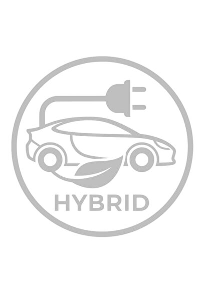 Oracal Decorative car sticker, waterproof and sun-resistant, Hybrid Car, 13cm, gray