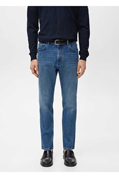 MANGO Man Ben cropped tapered fit jean pantolon