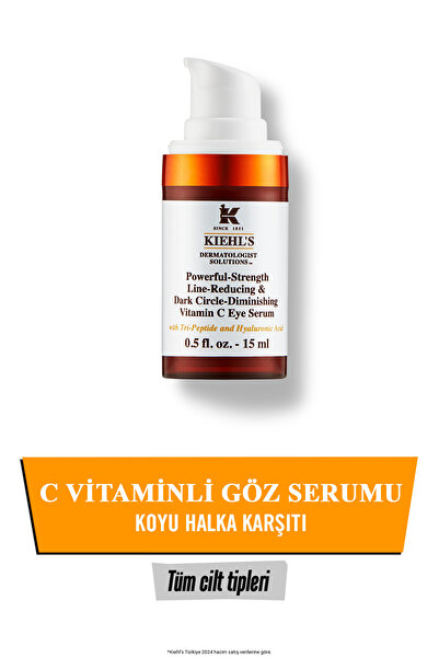 Kiehl's Powerful-Strength Koyu Halka Karşıtı Aydınlatıcı ve Nemlendirici Göz ...