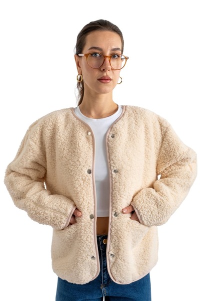 Coredra Plush Snap Jacket - C601