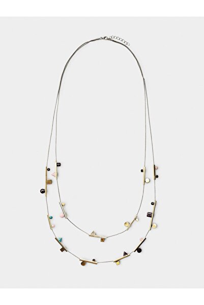 PARFOIS Geometrik Detaylı Uzun Kolye