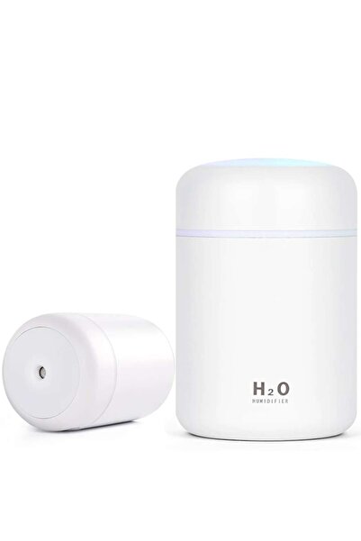 stuffix Mini Air Humidifier with Aromatherapy Diffuser & LED Lights, 300ml, USB, White