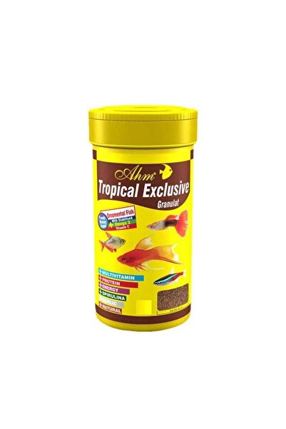 Ahm Tropical Exclusive Granulat Balık Yemi 100ml