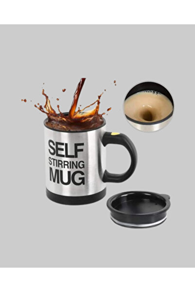 ZERO LAND Lvsqvr Stainless Steel Self Stirring Smart Mug – (210143) Heat Insulated