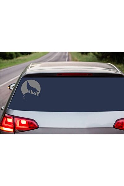 Oracal Decorative car sticker "Lone Wolf", 18x18cm, gray