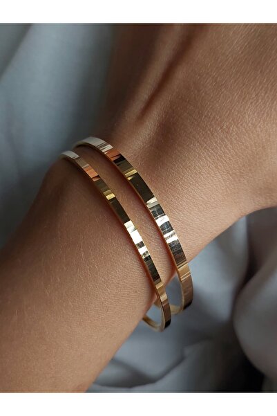 Kibrit Çöpü 22 Ayar Yatırımlık Eni Dar Ajda 20 Gr Kadın Altın Bilezik