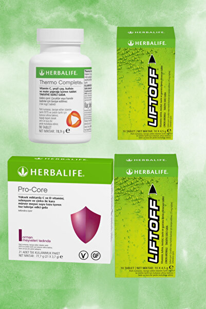 Herbalife Thermo Complete 2 Liftoff ve Pro-core seti