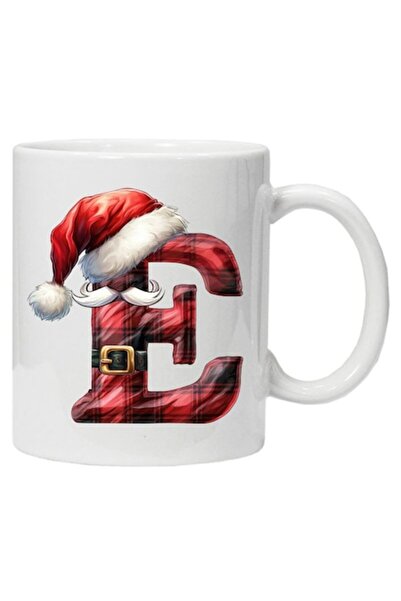 CRD PRINT Cană personalizată cu imprimeu de iarnă - Inițiala E, Model 3, cera...