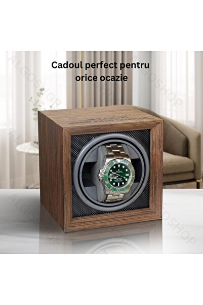 algoshop Watch Winder Business Class, Automatic watch winder with silent motor and flexible memory cushion