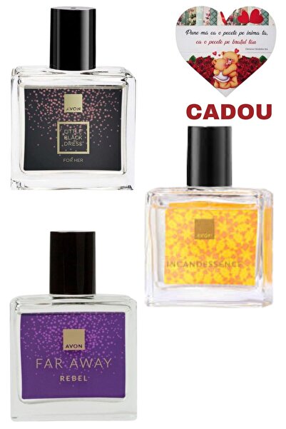 AVON Apa de parfum Little Black Dress+Apa de parfum Incandessence+Apa de parfum Far Away Rebel x 30ml