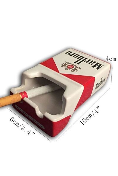 MINDA Sigara Paketi Küllük Marlboro Seramik Kül Tablası Hediyelik Küllük