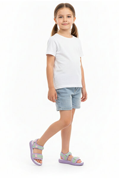 Limbeo Guaranteed Daily Comfortable Open-Front Soft Padding Sole Velcro Baby Girl Children's Sandals Slippers