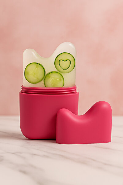 SYN AKSESUAR Buz Küpü Gua Sha Masaj Aleti, Yüz, Göz, Cilt Sıkılaştırıcı & Cil...