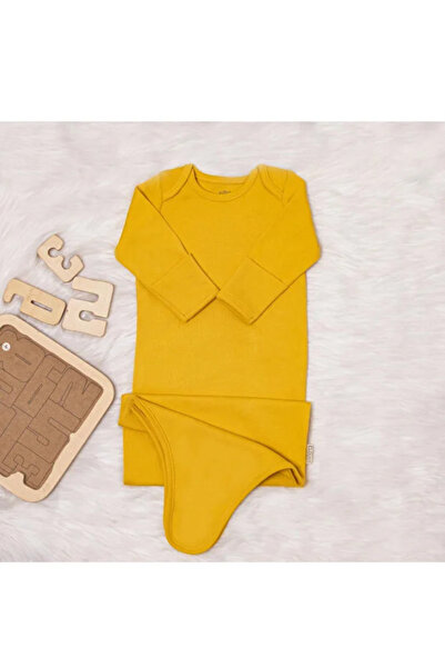 Butik Organic Gots Certified Cotton Unisex Long Sleeve Sleeping Bag with Gloves