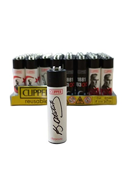 DURUSOY Atatürk , İmzası ve Türk Bayrağı Çakmaklı Taşlı Çakmak