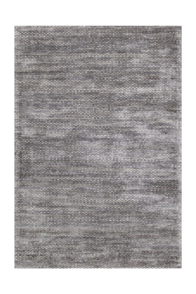 Koza Livas 99100A Koyu Gri – Yün & Viskon Modern El Dokuma Desenli Halı