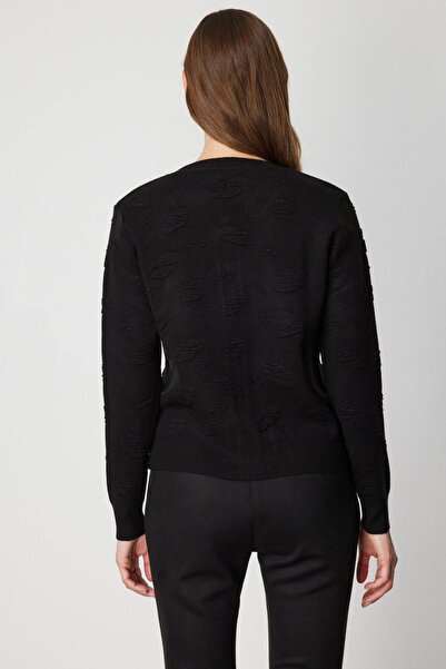 Onteks 66938 Cardigan Self-Patterned Fluffy