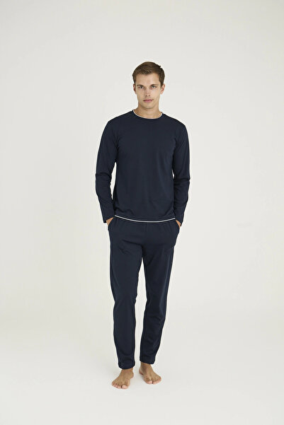 ALFA AKSESUAR 03 9222 Men's O-Collar Pajama Set