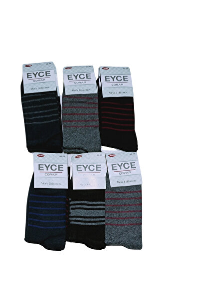 ALFA AKSESUAR 03 Șosete bărbătești ieftine cu model cerc, sortiment 12 bucăți