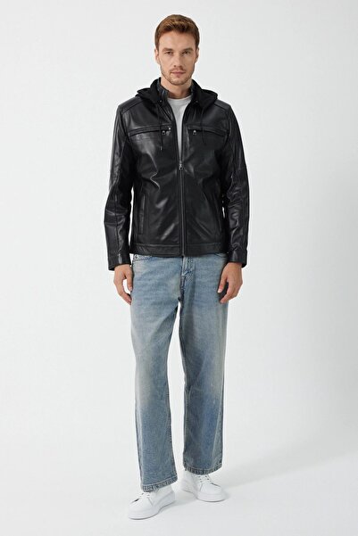 Deri Company 111701 Deri̇company Demar Men's Leather Coat