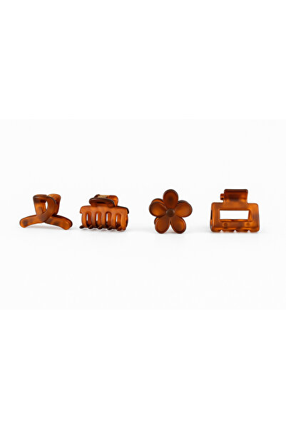 Srctech Set of 4 Brown Leopard Print 2 cm Small Buckles