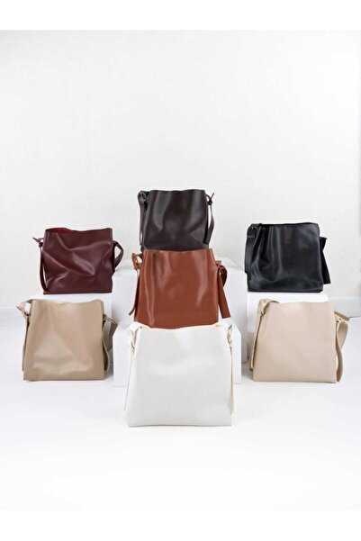 ÖZÜM TAKI Women's Large Shoulder and Arm Bag Burgundy