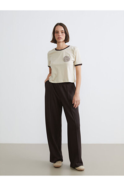 LC Waikiki Brown Elastic Waist Soft Touch Women's Sweatpants