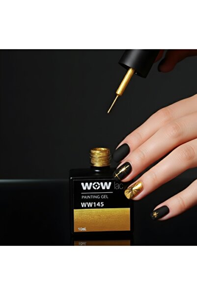 WOWlac GOLD ÇİZİM FIRÇALI KALICI OJE 10ML(12GR) PAİNTİNG JEL- DOĞRU RENK