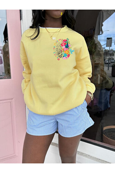 Tubinyoo Mini Mental Health Matters Printed Crew Neck 3-Thread Sweatshirt