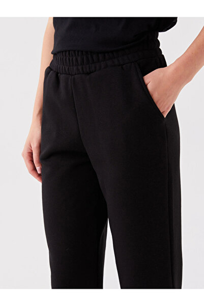 LC Waikiki Xside Active Black Elastic Waist Comfortable Fit Women's Sweatpants